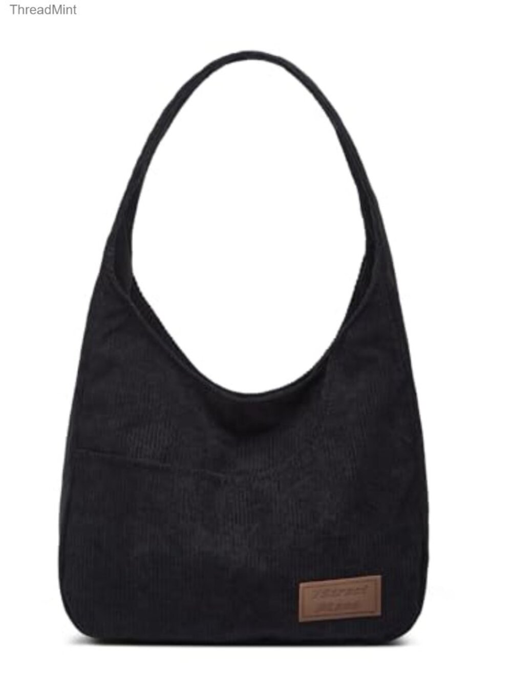 Corduroy Tote Bag Shoulder Handbag Satchel with Pockets for Work College